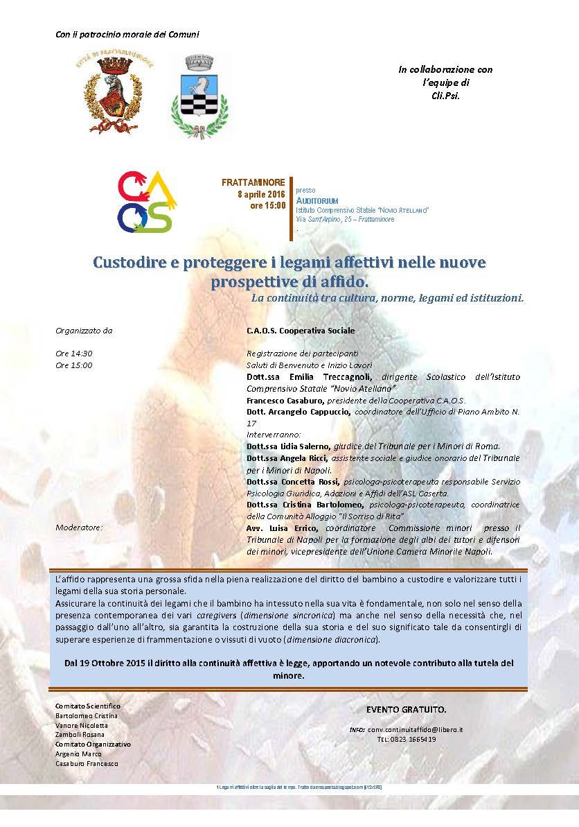 Locandina del convegno